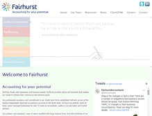 Tablet Screenshot of fairhurstaccountants.com